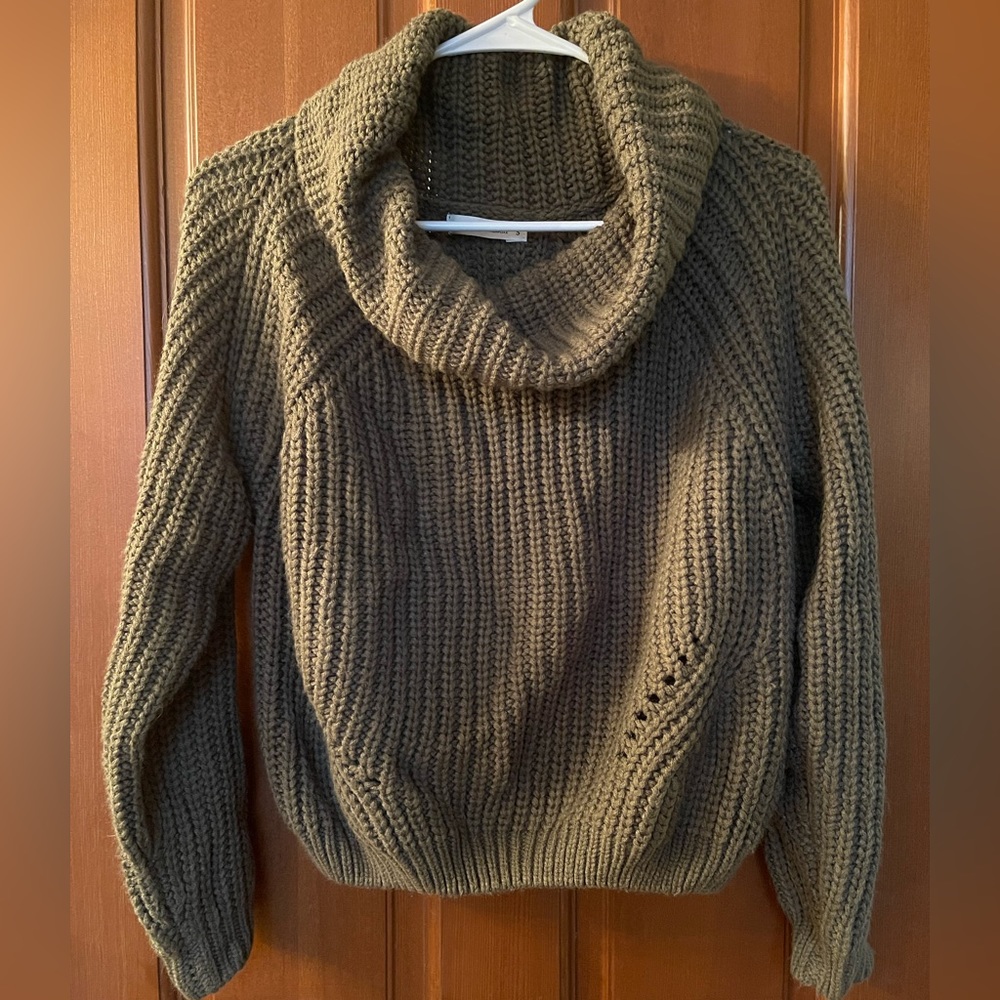 Green moon & madison oversized sweater